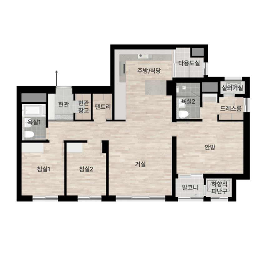 평면도 77A2 모바일 